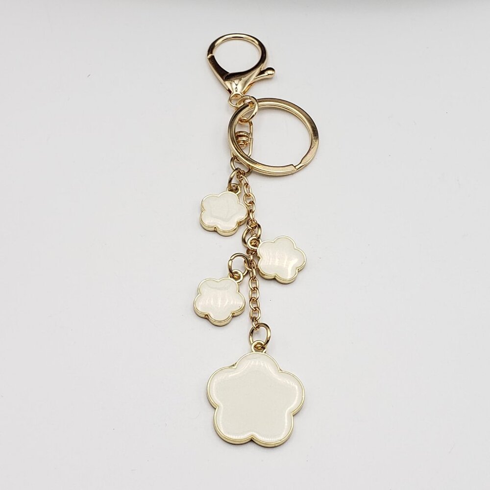 Louis Vuitton Gold Lock & Key 🔑 Authentic LV Unbranded Flower Keychain Charm - Picture 8 of 16